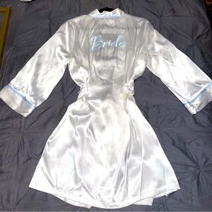 Satin “Bride” robe